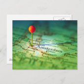 アムステルダムヴィンテージマップ ポストカード (正面/裏面)