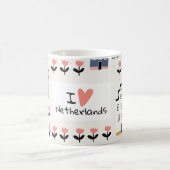 アムステルダムヴィンテージ伝統的：シティイラストレーション コーヒーマグカップ (中央)