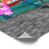 アムステルダムヴィンテージ旅行ポスター ポスター (角)