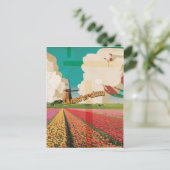 アムステルダムヴィンテージ旅行ポスター ポストカード (スタンド正面)