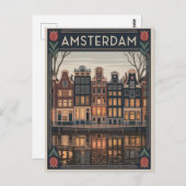アムステルダムヴィンテージ ポストカード (正面/裏面)