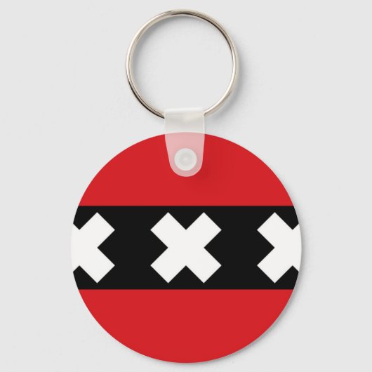アムステルダム国旗 キーホルダー (正面)