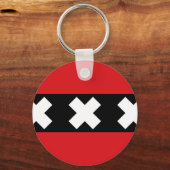 アムステルダム国旗 キーホルダー (正面)