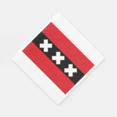 アムステルダム国旗 スタンダードランチョンナプキン (角)