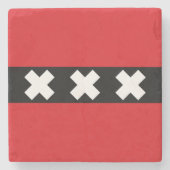 アムステルダム国旗 ストーンコースター (正面)