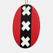 アムステルダム国旗 セラミックオーナメント (左)