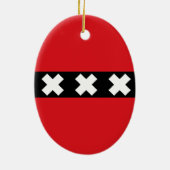 アムステルダム国旗 セラミックオーナメント (裏面)