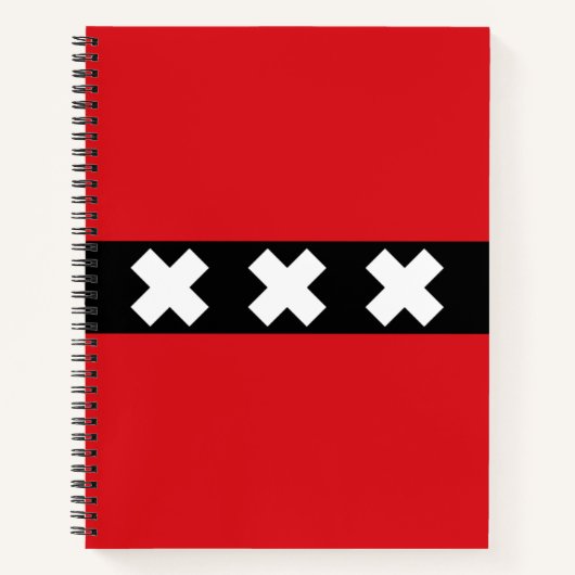 アムステルダム国旗 ノートブック (正面)