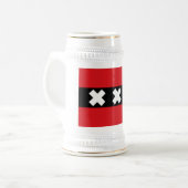 アムステルダム国旗 ビールジョッキ (正面左)