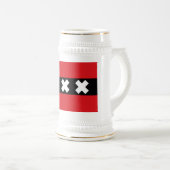 アムステルダム国旗 ビールジョッキ (正面右)