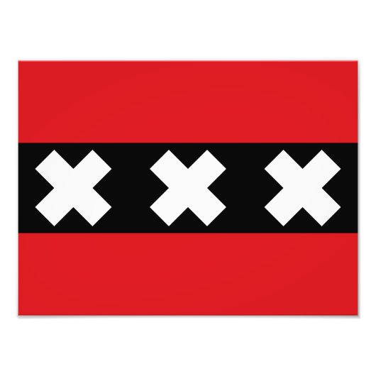 アムステルダム国旗 フォトプリント            (正面)