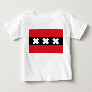 アムステルダム国旗 ベビーTシャツ