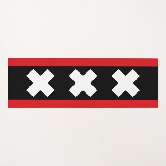 アムステルダム国旗 ヨガマット (正面(横))