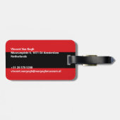 アムステルダム国旗 ラゲッジタグ (裏面横)