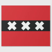 アムステルダム国旗 ラッピングペーパー (フラット)