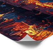 アムステルダム夕べ – セレニティの反射 ポスター (角)