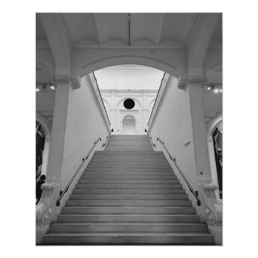 アムステルダム市立美術館の階段 ポスター (正面)