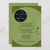 アムステルダム招待状：オリーブ 招待状 (正面/裏面)