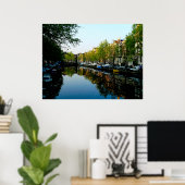 アムステルダム朝 ポスター (ホームオフィス)