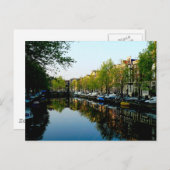 アムステルダム朝 ポストカード (正面/裏面)