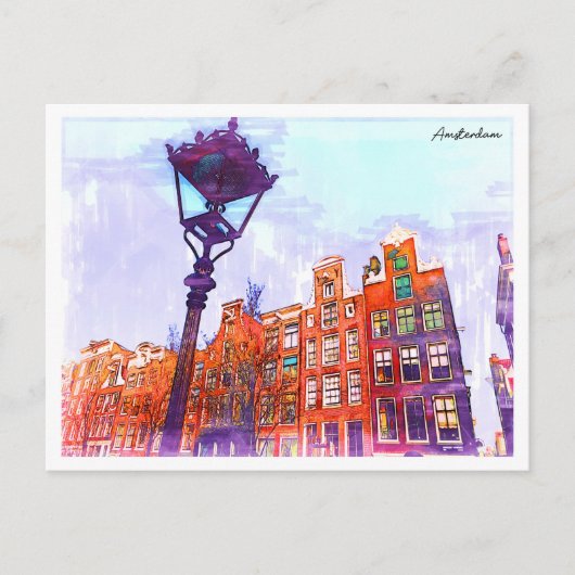 アムステルダム歩道 ポストカード (正面)