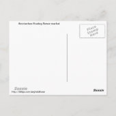 アムステルダム浮花市場はがき ポストカード (裏面)