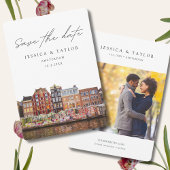 アムステルダム結婚のフラワーマーケット開催日を除く 招待状