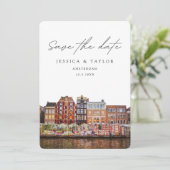 アムステルダム結婚のフラワーマーケット開催日を除く 招待状 (スタンド正面)