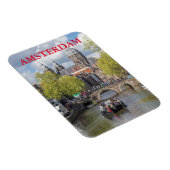 アムステルダム運河とブリッジ冷蔵庫用マグネット マグネット (右側)