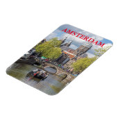 アムステルダム運河とブリッジ冷蔵庫用マグネット マグネット (左側)