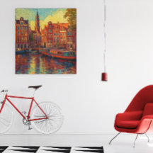 アムステルダム運河ハウスバンゴッホスタイル