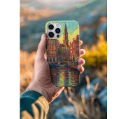 アムステルダム運河ハウスバンゴッホスタイル Case-Mate iPhoneケース