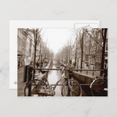 アムステルダム運河 ポストカード (正面/裏面)