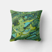 アムステルダム都市構造の地図 クッション (裏面)