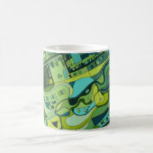 アムステルダム都市構造の地図 コーヒーマグカップ (中央)