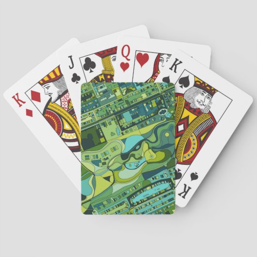 アムステルダム都市構造の地図 トランプ (裏面)