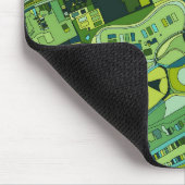 アムステルダム都市構造の地図 マウスパッド (コーナー)