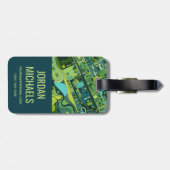 アムステルダム都市構造の地図 ラゲッジタグ (裏面横)