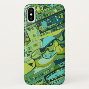 アムステルダム都市構造の地図 iPhone X ケース