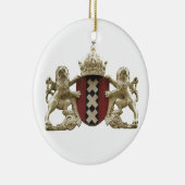 アムステルダム都市XXXオランダのライオンのオーナメント セラミックオーナメント (右)