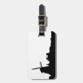 アムステルダム風車 ラゲッジタグ (正面縦)