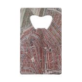 アムステルダム1652年のレプリカ都市地図 クレジットカード栓抜き (裏面)