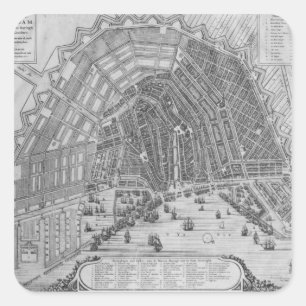 アムステルダム1662年の地図 スクエアシール