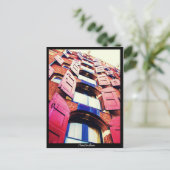 アムステルダム-オランダのスタイルの窓 ポストカード (スタンド正面)