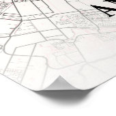 アムステルダム – オランダナポリタンシティマップ ポスター