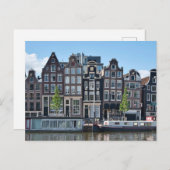 アムステルダム、オランダ旧歴史的建物 ポストカード (正面/裏面)