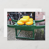 アムステルダム，オランダ，チーズ，ショップ， ポストカード (正面/裏面)