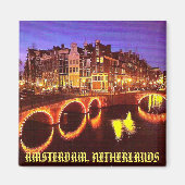 アムステルダム、オランダ マグネット (正面)