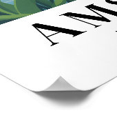 アムステルダム オランダ ヴィンテージ トラベル バイク アート ポスター (角)