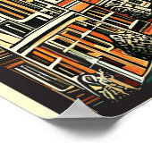 アムステルダム，オランダ，旅行ポスター ポスター (角)